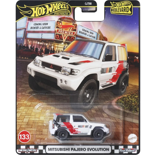 Hot Wheels Premium Boulevard Mitsubishi Pajero Evolution Firebird TA # 133