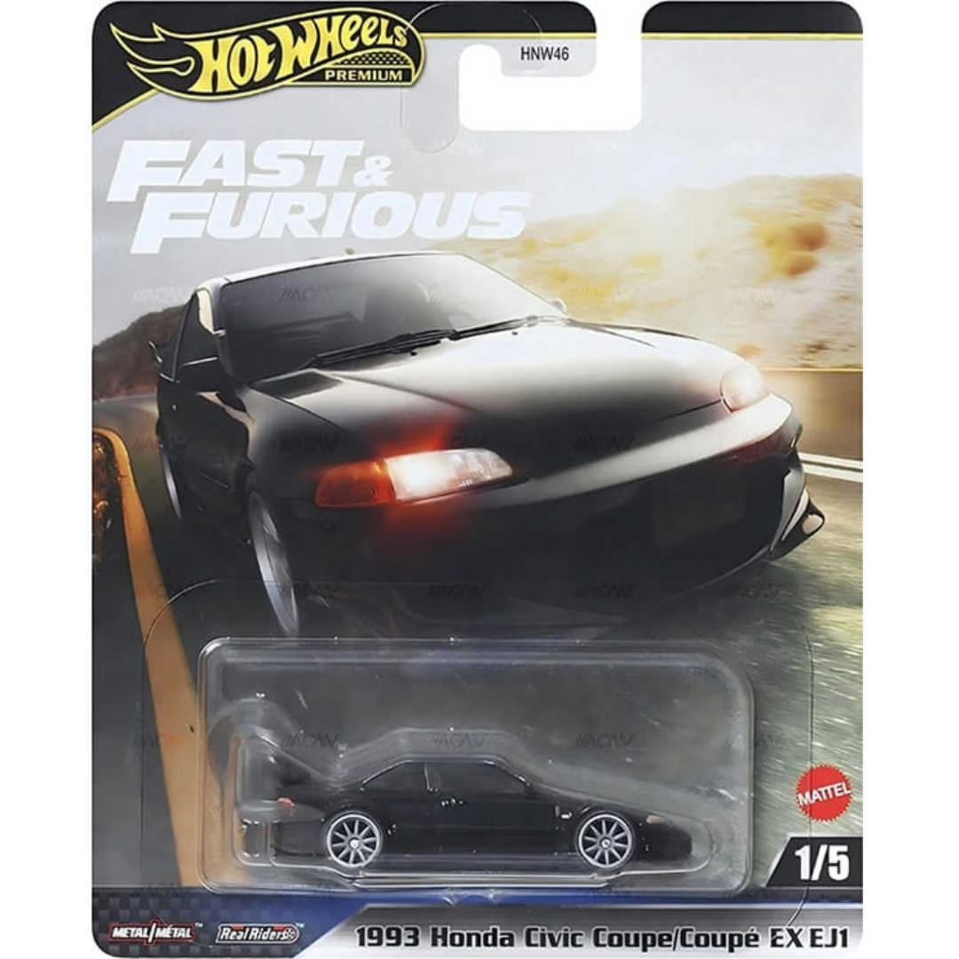Hot Wheels Premium Fast and Furious 1993 Honda Civic Coupé EX [EJ1] HNW46M
