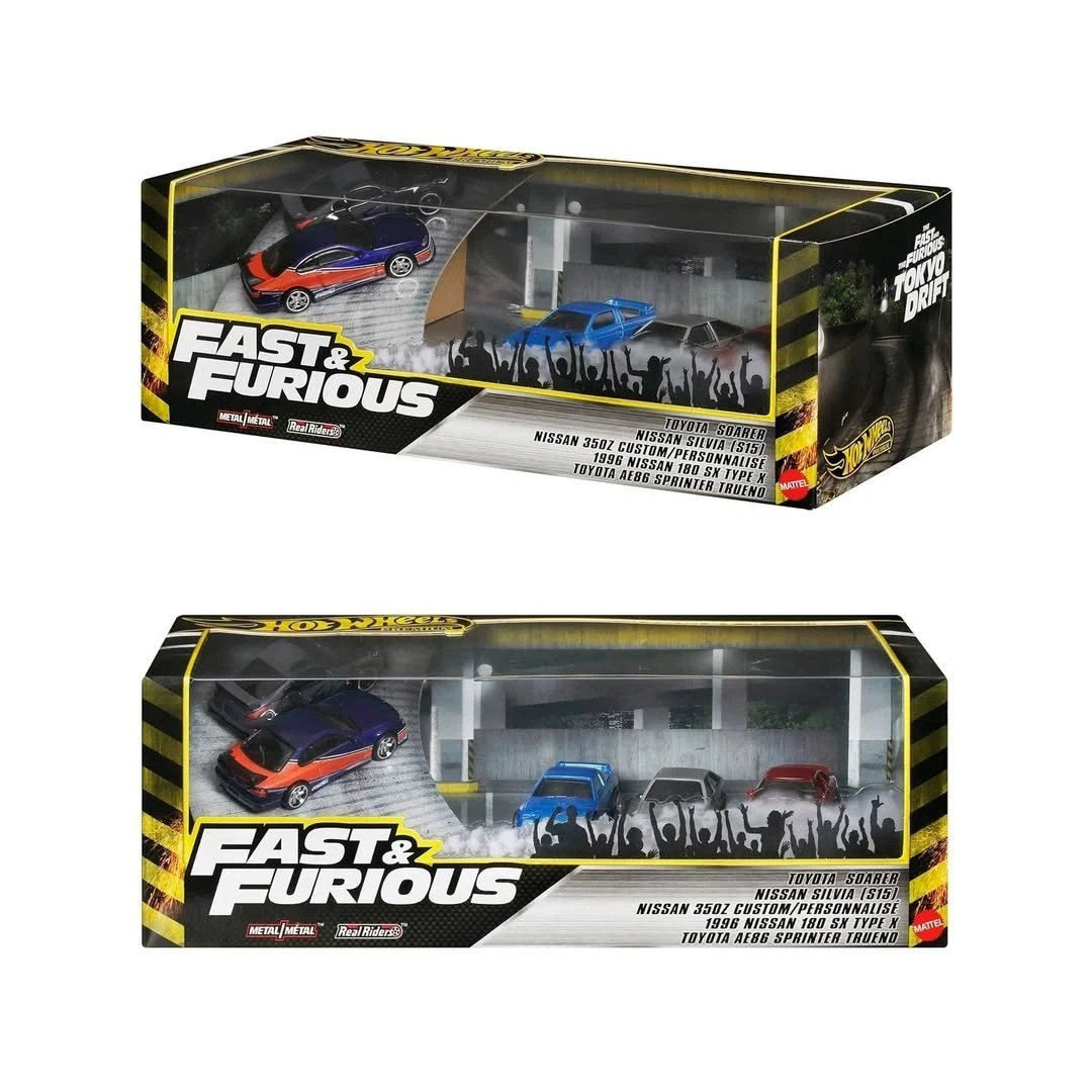 Hot Wheels Premium Diorama Collector set Fast and furious Tokyo Dritf