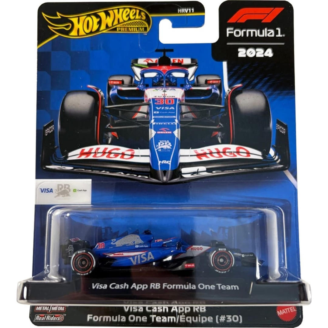 Hot Wheels Premium F1 Formula 1 Equipo Visa Cash App Red Bull #30 Daniel Ricciardo VCARB