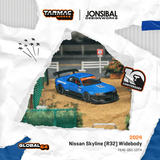 Tarmac Works 1.64 Nissan Skyline R32 Videbody Designed by Jon Sibal Tarmac Works 10th Anniversary