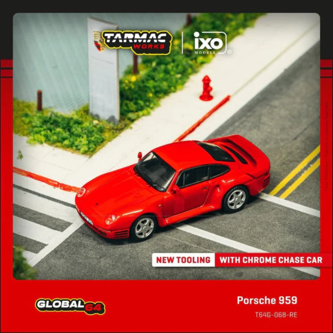 Tarmac Works 1.64  Porsche 959 Rojo