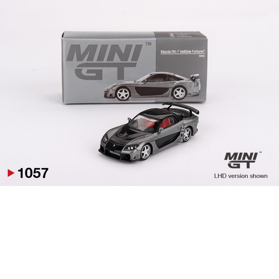 MINI GT MAZDA RX7 FD3S VEILSIDE FORTUNE GREY 2011 # 1057