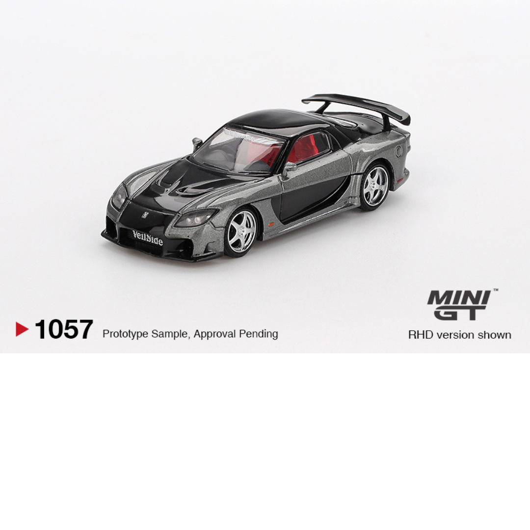 MINI GT MAZDA RX7 FD3S VEILSIDE FORTUNE GREY 2011 # 1057