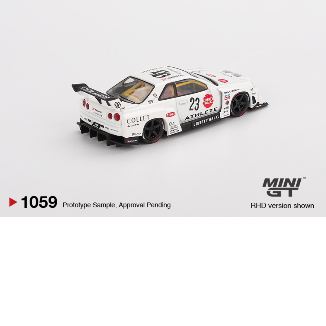 MINI GT NISSAN GTR R34 SUPER SILHOUETTE ATHLETE/COLLET 2024 # 1059