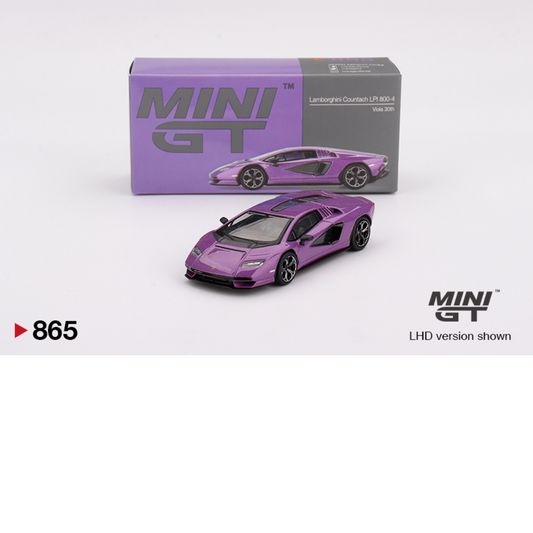 MINI GT 30º ANIVERSARIO LAMBORGHINI COUNTACH LPI 800-4 VIOLA  2023 # 865