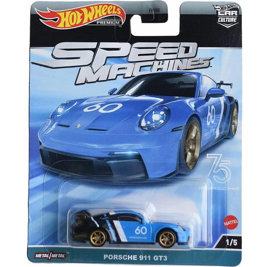 Hot Wheels Premium Speed Machines Porsche 911 GT3 hwmvHKC44