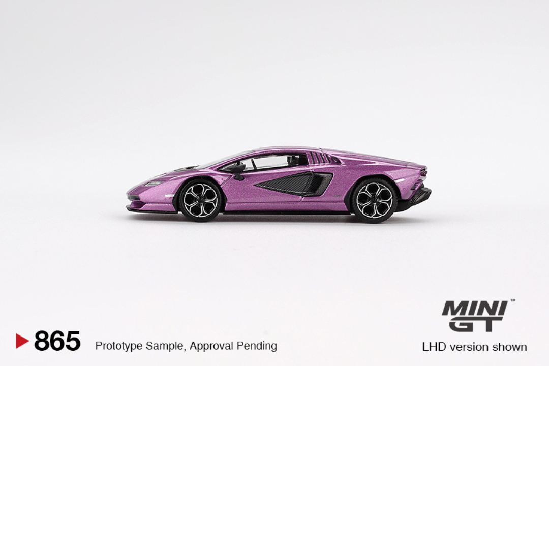 MINI GT 30º ANIVERSARIO LAMBORGHINI COUNTACH LPI 800-4 VIOLA  2023 # 865