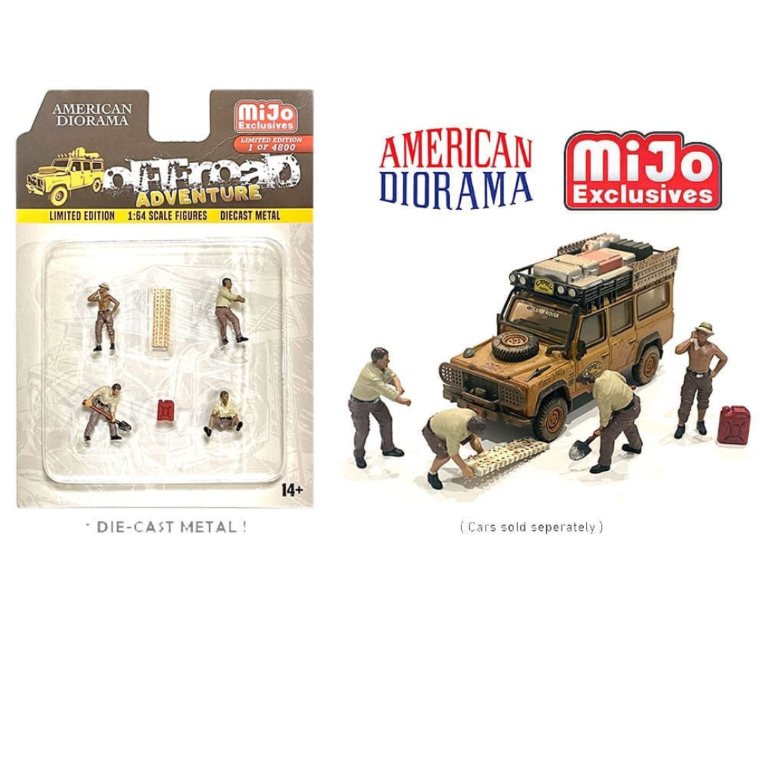Figuras de Metal Diorama Off Road Adventure Mijo Figure set