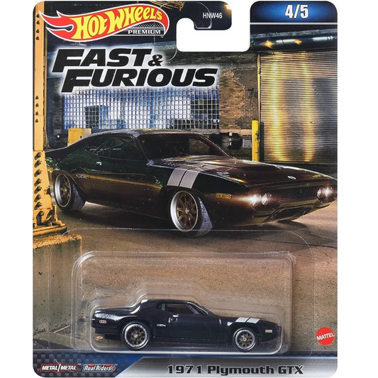 Hot Wheels Premium 1971 Plymouth GTX Fast and Furious