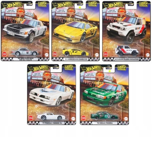 Hot Wheels Premium Boulevard Serie Completa 131 - 135 SV Pontiac Mercedes Nissan Primera Mitsubishi Pajero