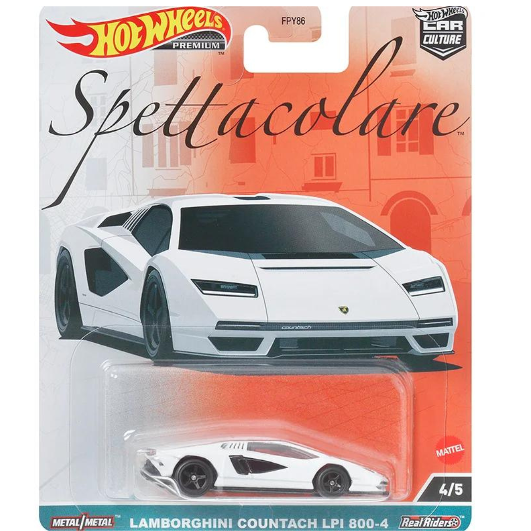 Hot Wheels Premium Spettacolare Lamborghini Countach LP 800-4 Car Culture