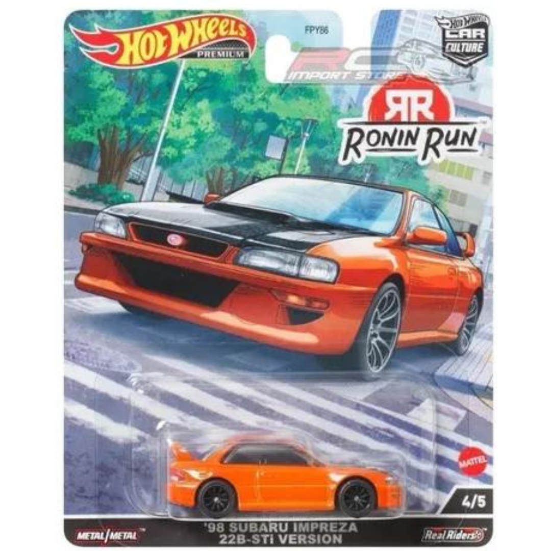 Hot Wheels premium Subaru Impreza 22B Sti Version Ronin run