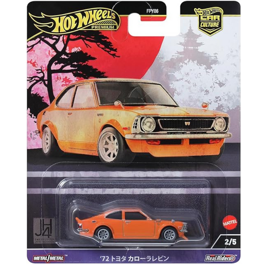 LLEGADA EL 2 OCTUBRE APROX. Hot Wheels Premium 72 Toyota Corolla Levin Car Culture Japan Historics 4