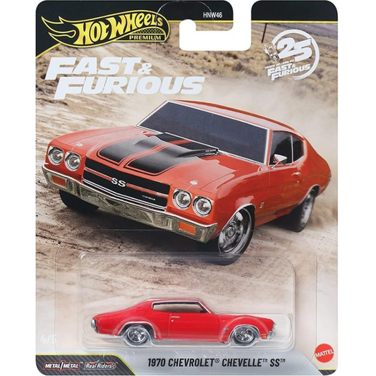 Hot Wheels Premium Chevrolet Chevelle SS 25º Aniversario Fast And Furious HNW46-979P