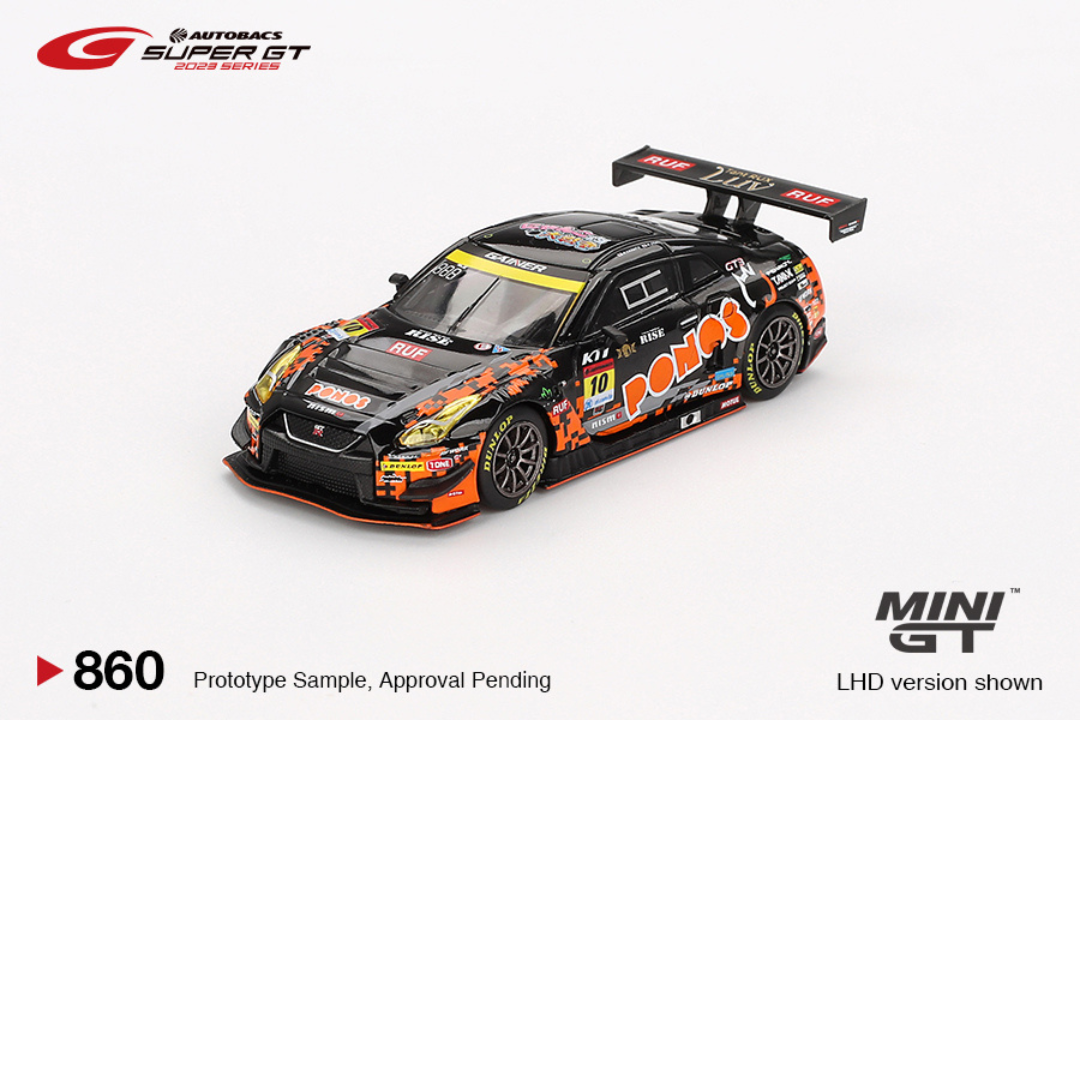 MINI GT SUPER MINI GT NISSAN GTR R35 NISMO GT3 #10 PONOS GAINER GT-R GAINER SUPER GT SERIES 2023 # 860