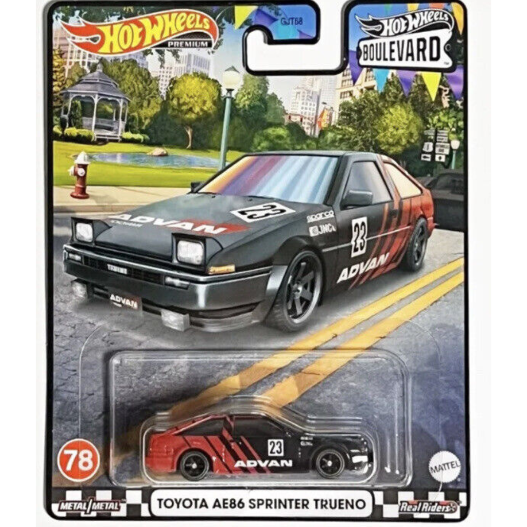 Hot Wheels Premium Toyota AE86 Sprinter Trueno Boulevard #78