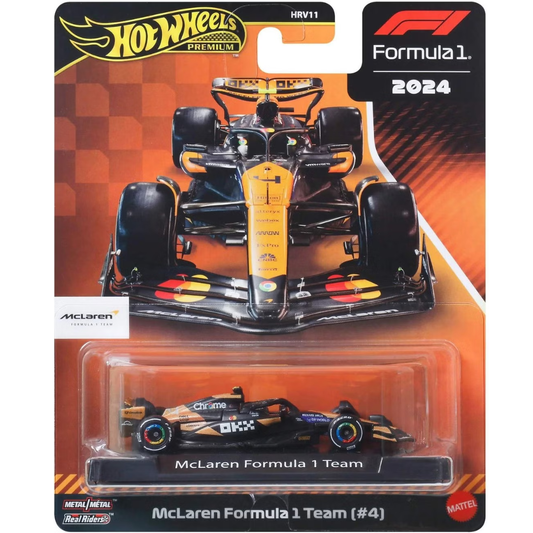 Hot Wheels Premium F1 Formula 1 McLaren Lando Norris # 4