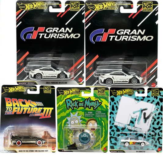 Hot Wheels Premium Pop Culture / Entertainment Porsche Gran Turismo MTV Serie Completa HXD63-979P