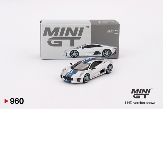 MINI GT JAGUAR C X75 SILVER 2010 # 960