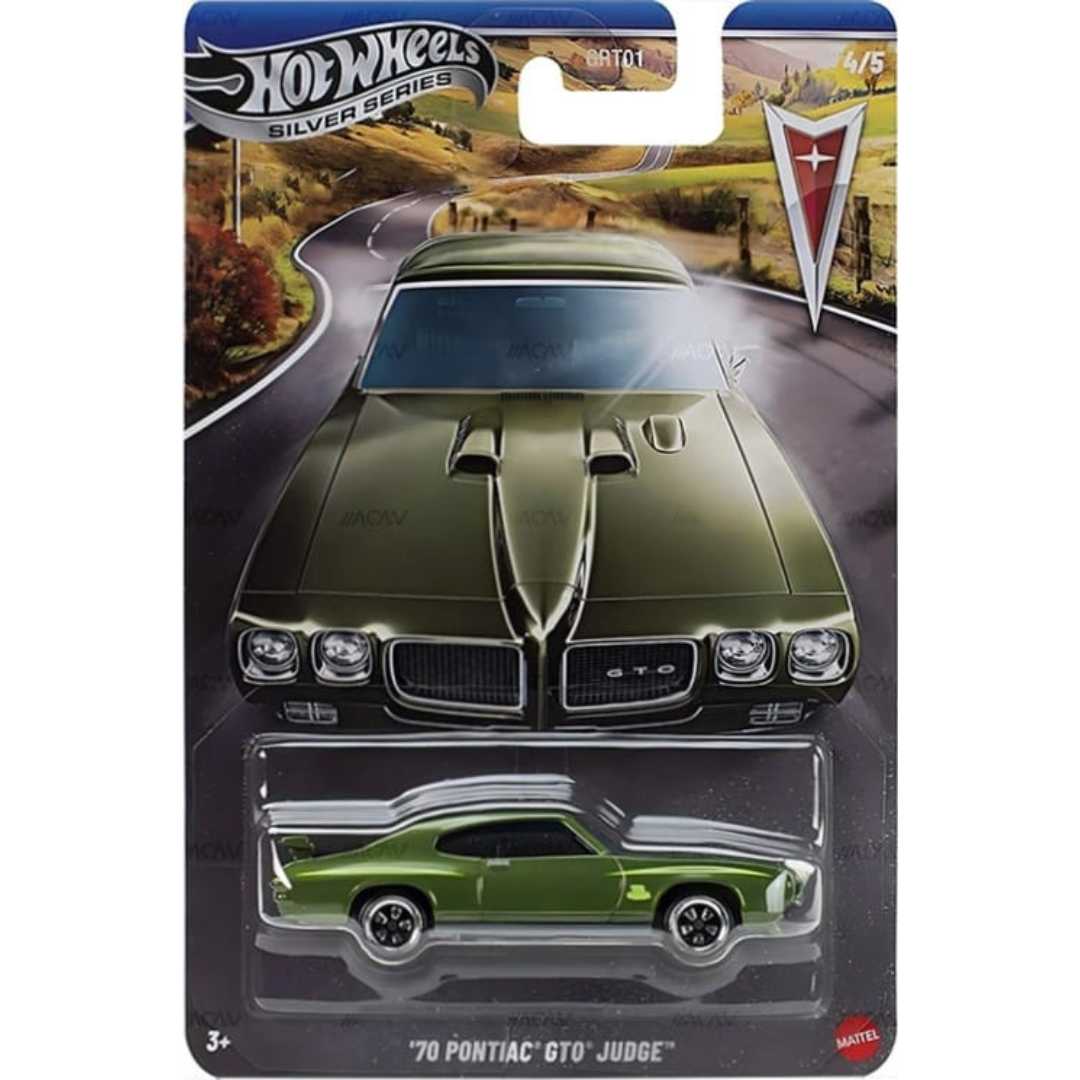 Hot Wheels Pontiac GTO Judge del 70 Silver Series Basicos Ref 01-P