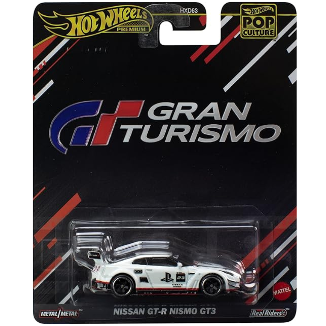 Hot Wheels Premium Nissan GTR Nismo Pop Culture 2024 Mattel ¨Gran Turismo¨ HVJ34