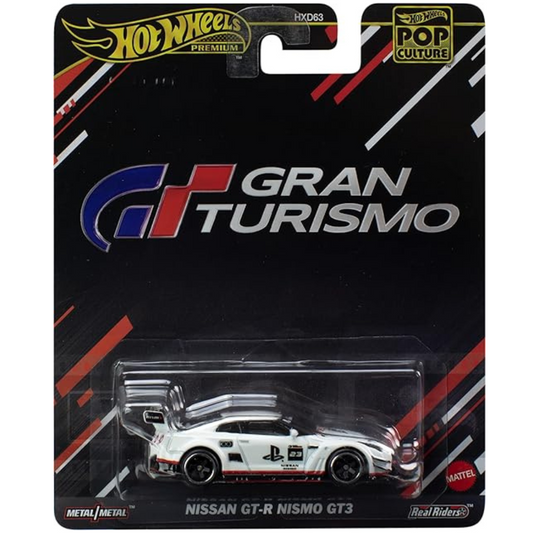 Hot Wheels Premium Nissan GTR Nismo Pop Culture 2024 Mattel ¨Gran Turismo¨ HVJ34