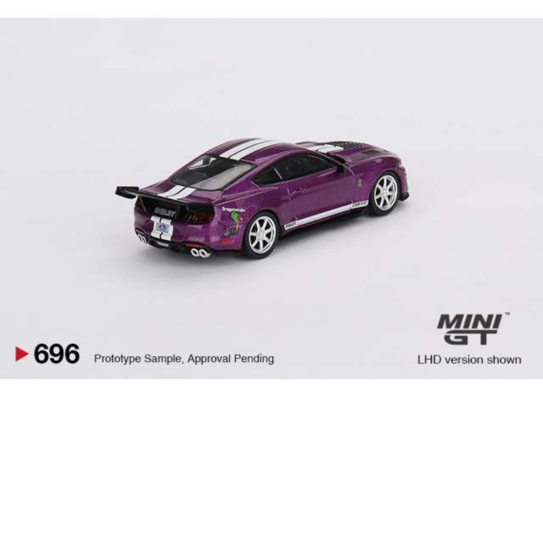 Minigt Mustang Shelby GT500 Dragon Snake Concept, purple with white stripes #696