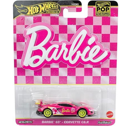 Hot Wheels Premium Barbie Corvette C8.R 65.º aniversario