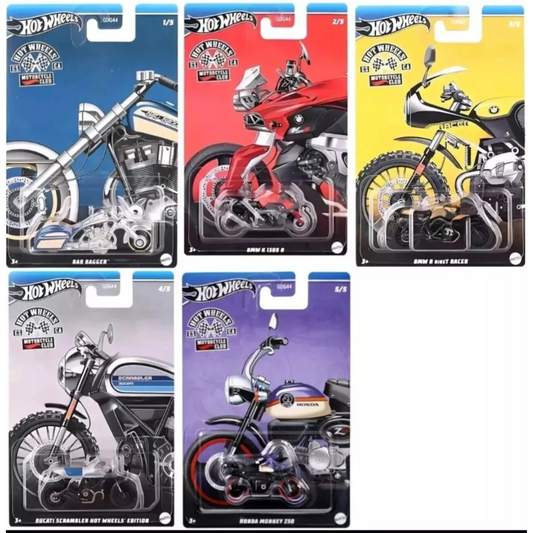 Hotwheels Motos *Motorcycles* Serie Completa 1.64 Básicos