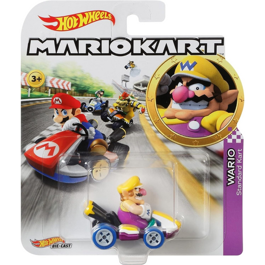 Hot Wheels Metal Mario Kart Wario Basico