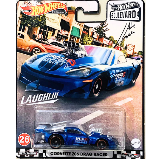 Hot Wheels Premium Boulevard Corvette z06 drag racer # 26