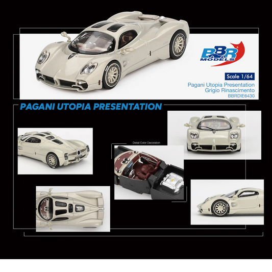 BBR Models Pagani Utopia Presentación Grigio Rinascimento