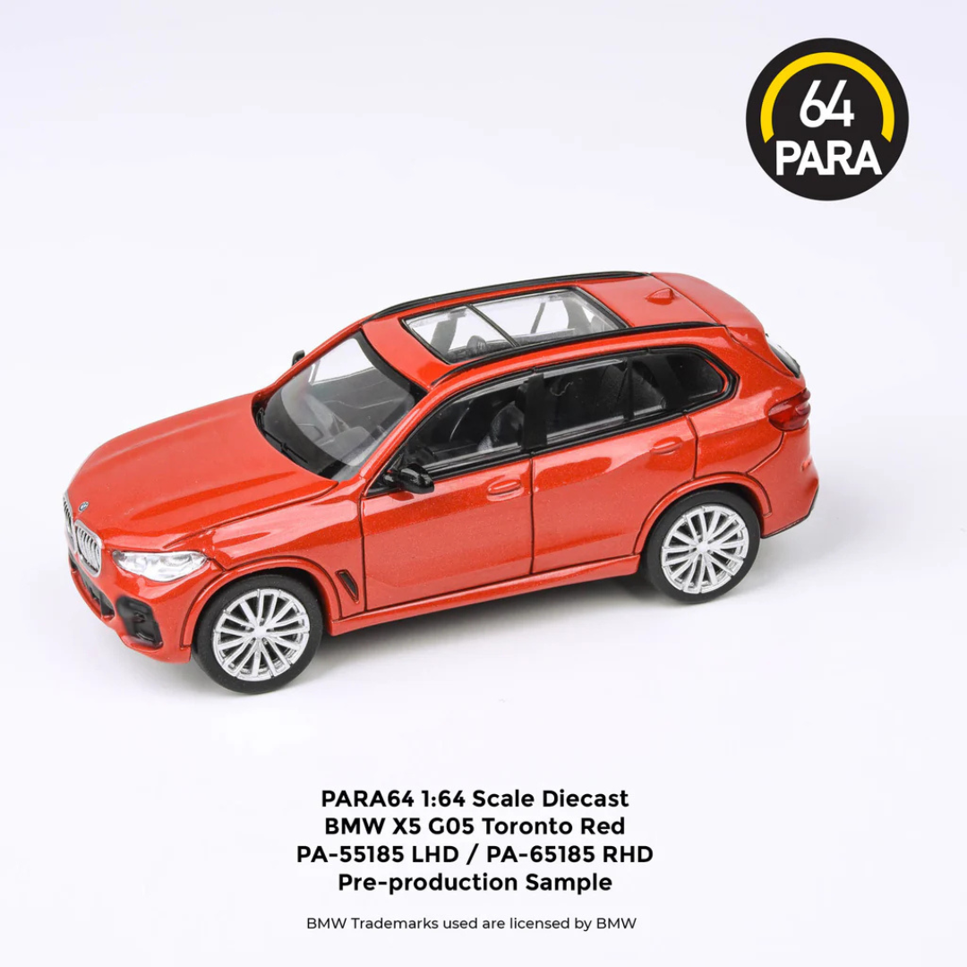 Para64 BMW X5 G05 Ametrine Rojo 1/64 Volante Derecha