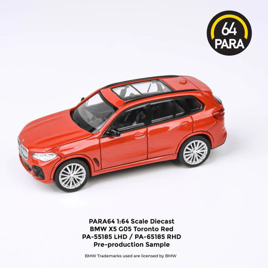 Para64 BMW X5 G05 Ametrine Rojo 1/64 Volante Derecha