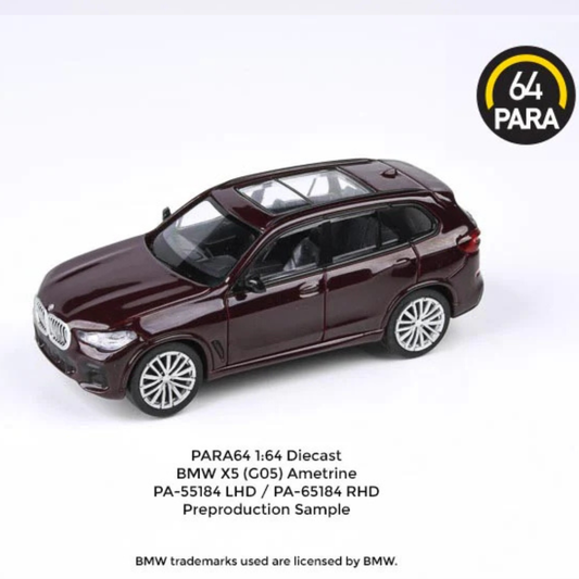 Para64 BMW X5 G05 Ametrine Granate 1/64 Volante Derecha