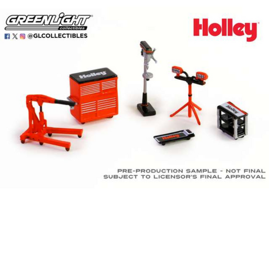 GreenLight Auto Body Shop Holley Shop Tool Accessorios Herramientas Taller Series 6 - 1/64