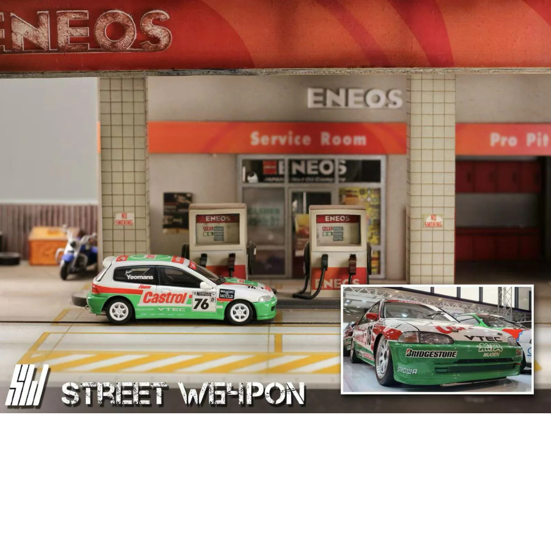 Street Weapon 1/64 Honda Civic EG6 Castrol STW187