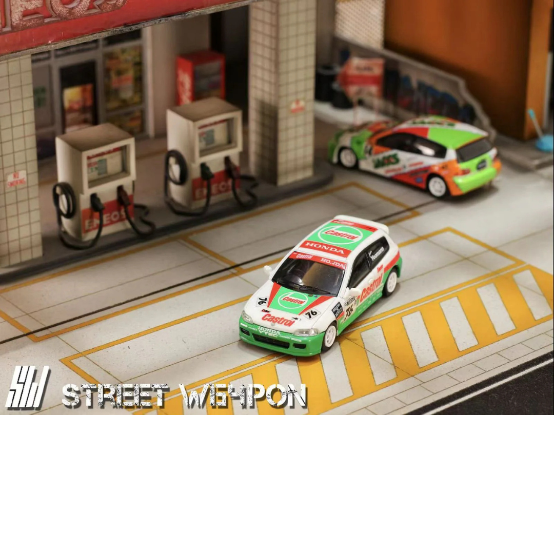 Street Weapon 1/64 Honda Civic EG6 Castrol STW187