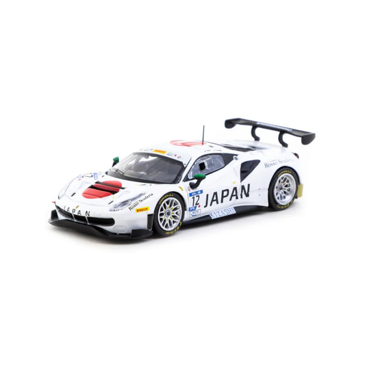 Tarmac Works 1.64  2018 Ferrari 488 GT3 FIA GT Nations Cup #12 T. Kondo / K. Seto White
