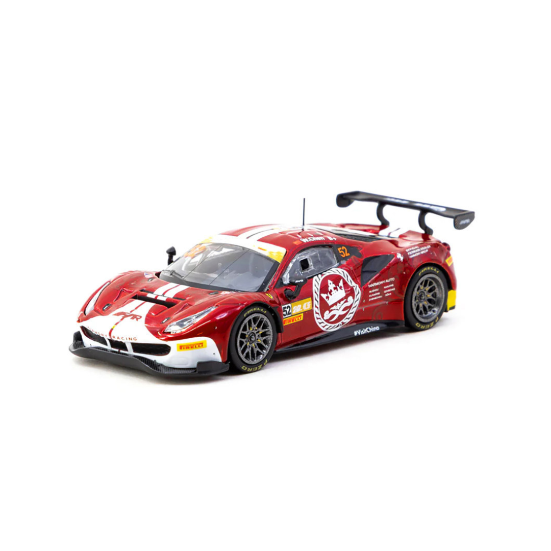 Tarmac Works 1.64  2023 Ferrari 488 GT3 #52 Chen Weian Macau GT Cup FIA GT World Cup 2023 Harmony Racing