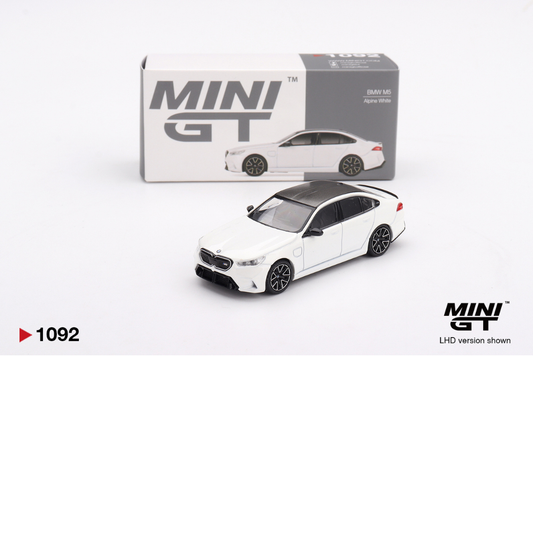 MINI GT BMW M5 G90 ALPINE WHITE 2025 # 1092