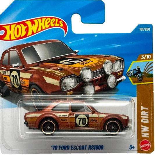 Hot Wheels Basico Ford Escort Rs1600 Drift Marron