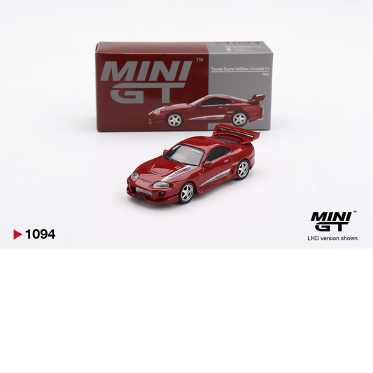 MINI GT 1:64 TOYOTA SUPRA MK4 A80 VEILSIDE COMBAT V-I RED 1994 # 1094