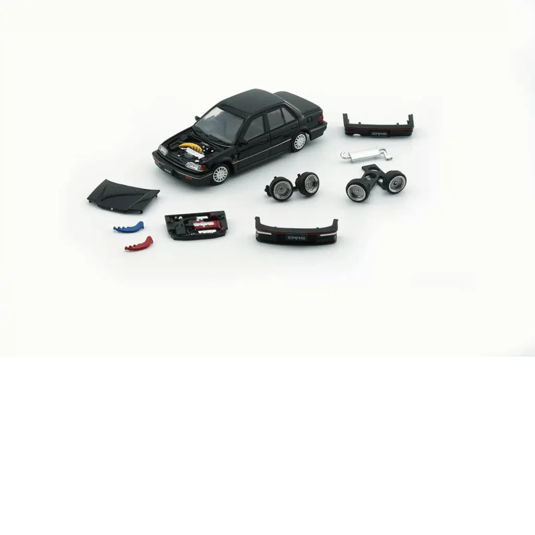 BM Creations 1/64 1991 Honda Civic EF2 Negro