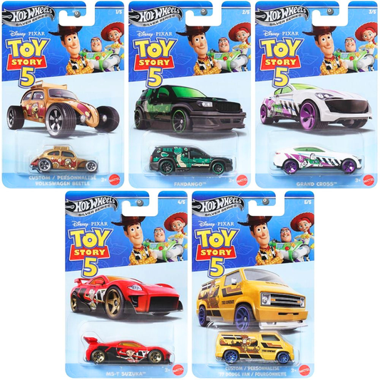 Hot Wheels Silver Series Serie Completa Toy Story 5 83-977M