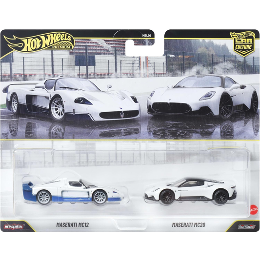 Hot Wheels Premium Pack 2 Duo  2004 Maserati MC12 + Maserati MC20