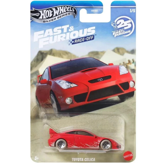 Hot Wheels Silver Series Fast And Furious 25º Aniversario Race Off Toyota Celica
