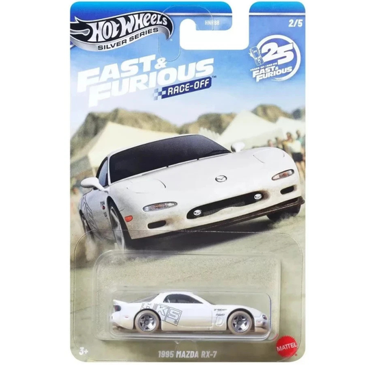 Hot Wheels Silver Series Fast And Furious 25º Aniversario Race Off 1995 Mazda RX7