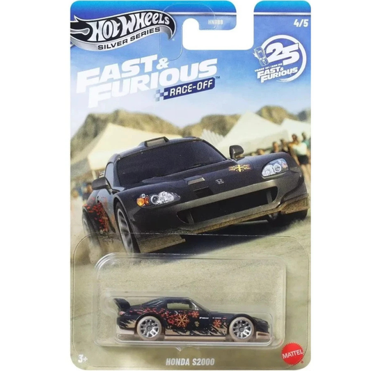 Hot Wheels Silver Series Fast And Furious 25º Aniversario Race Off Honda S2000
